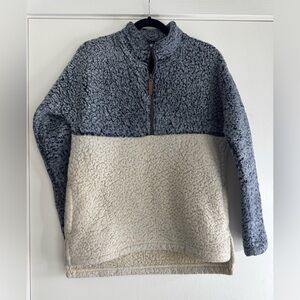 Time and Tru Two-Tone Sherpa Sweater